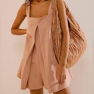 Brand new: Free People x REVOLVE Peach Pleated Romper
